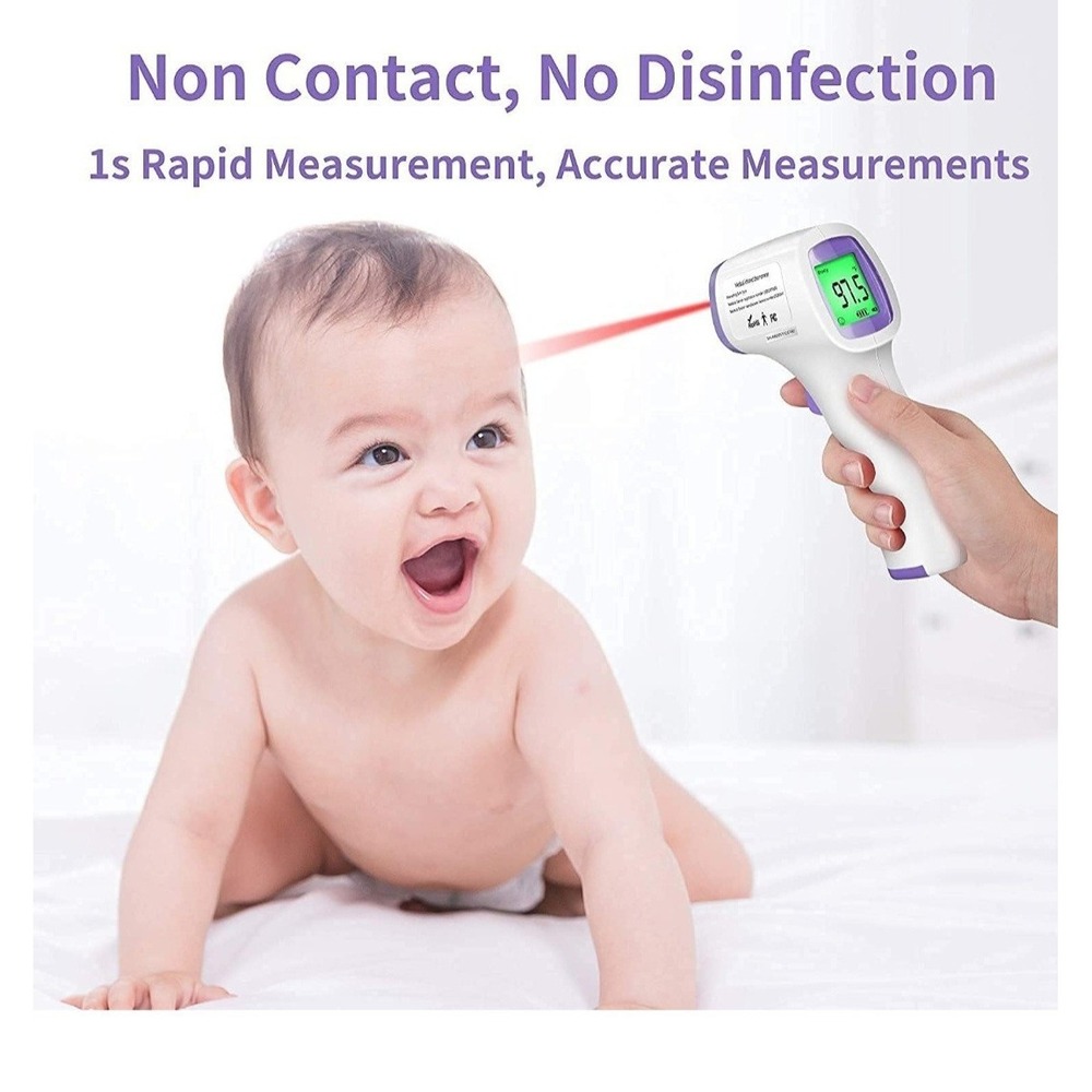 No Touch Forehead and Body Infrared Thermometer with Fever Alarm - Picture 2 of 2